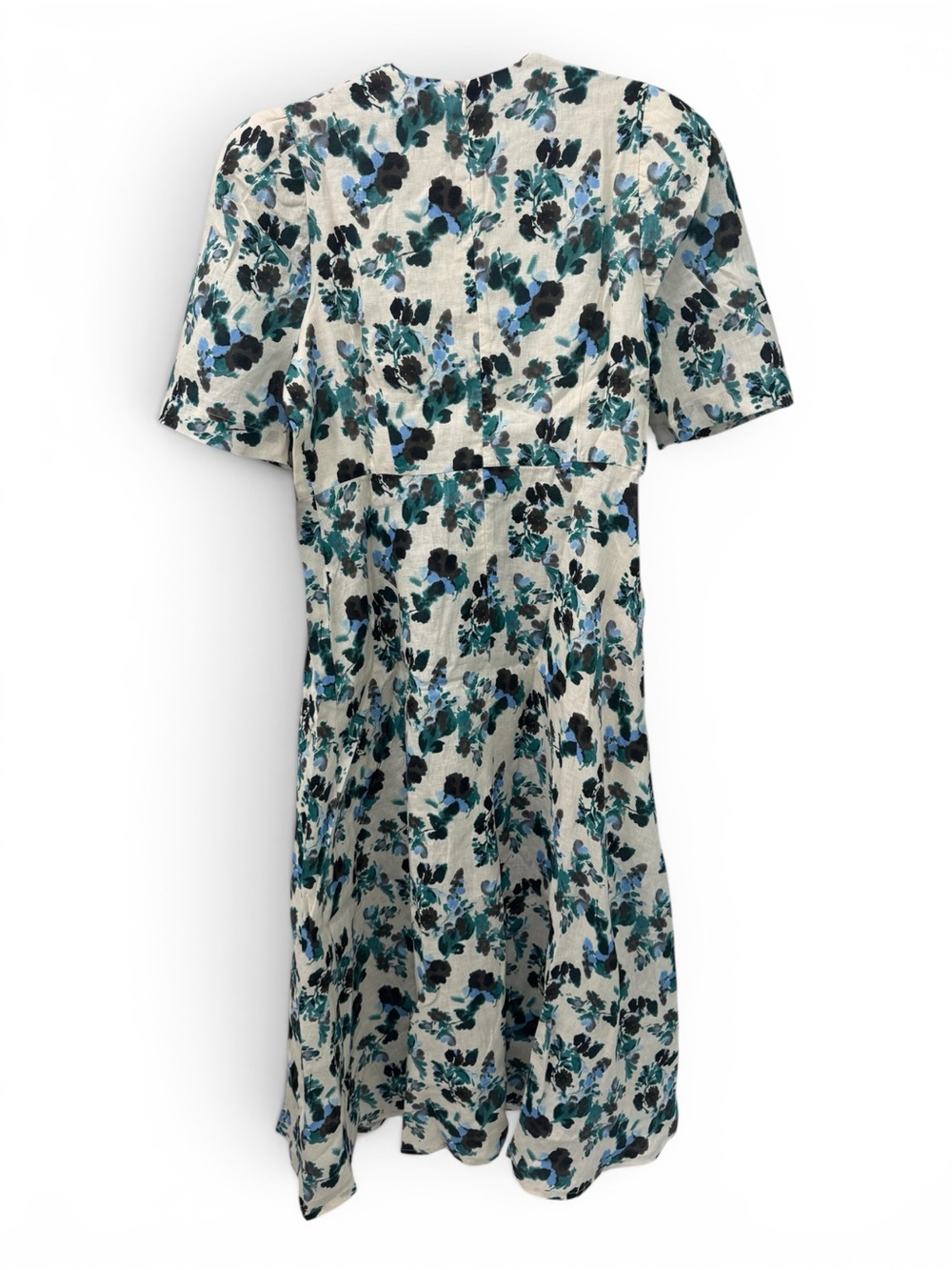 Tuckernuck “Hadley” Blue Blooms Midi dress - size Large - Picture 4 of 7